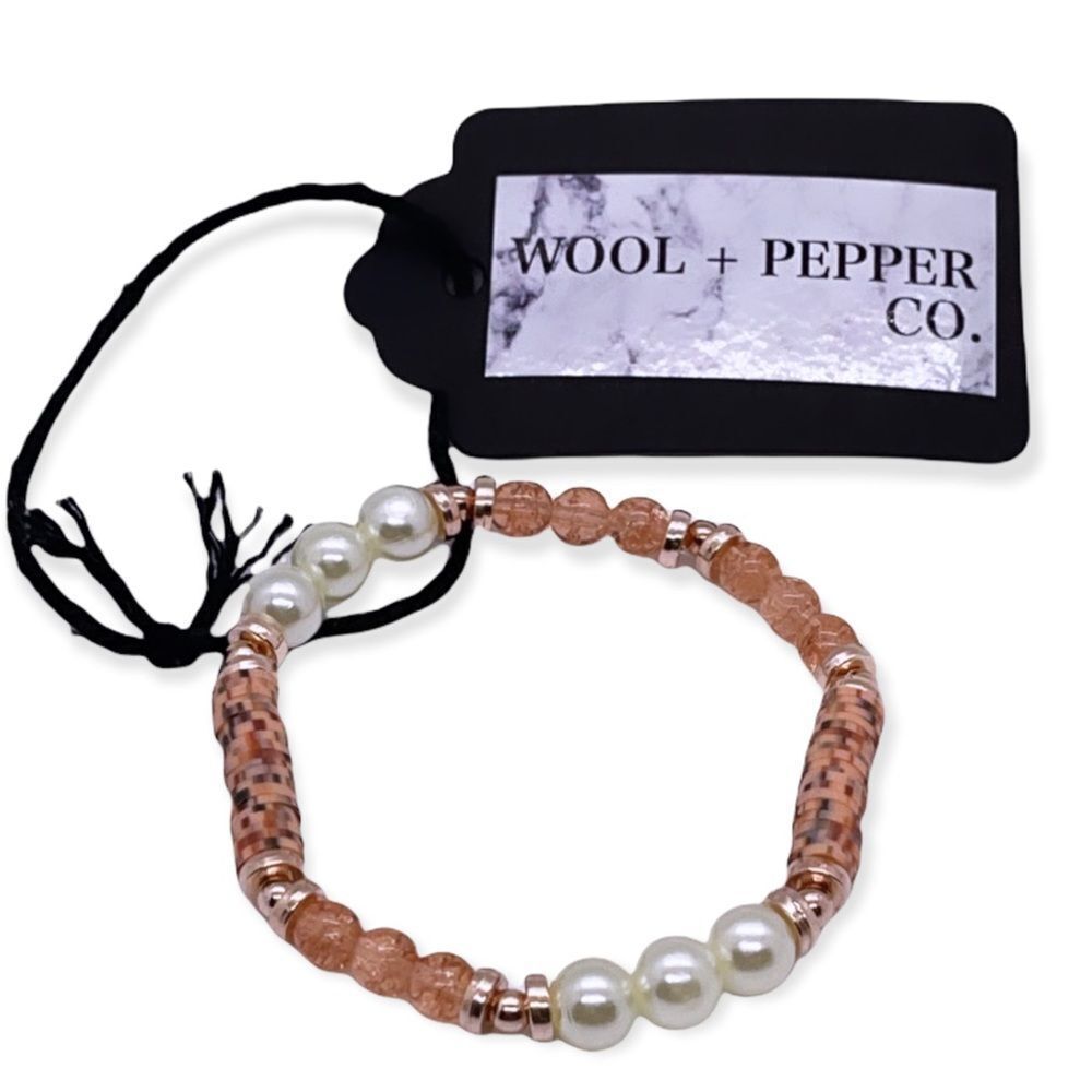NWT Wool + Pepper Co. Rose Gold Bracelet
